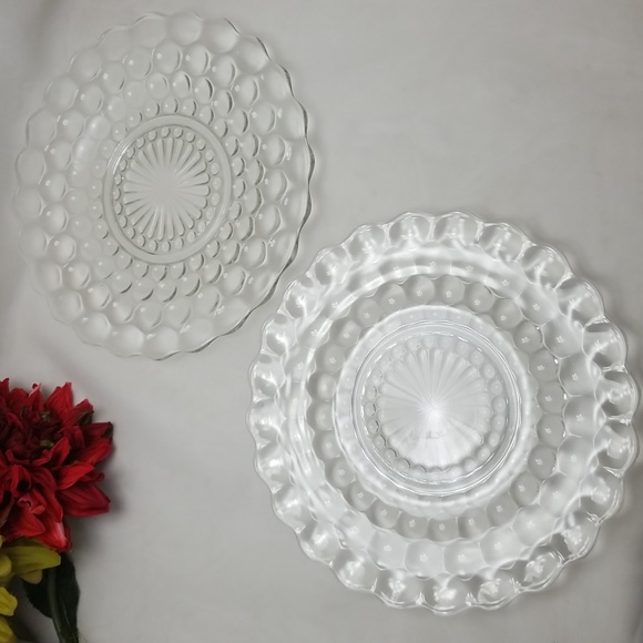 Anchor Hocking Fire King Bubble Dinner Plates - Picture 2 of 13